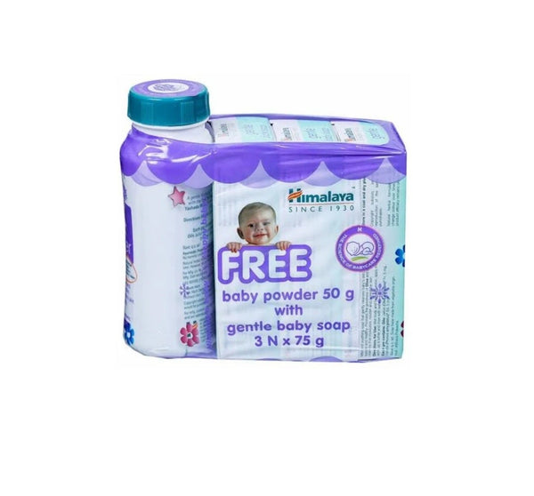 Himalaya Baby Soap 75g  3Soap 1Powder