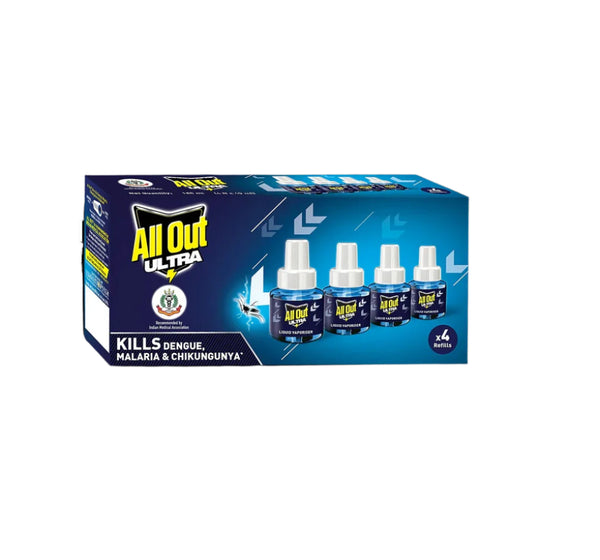 All Out Ultra Liquid Vaporizer Refill 45ml Pack Of 4pcs