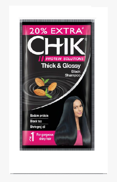 Chik Shampoo Thick   Glossy Black 1   16PCS