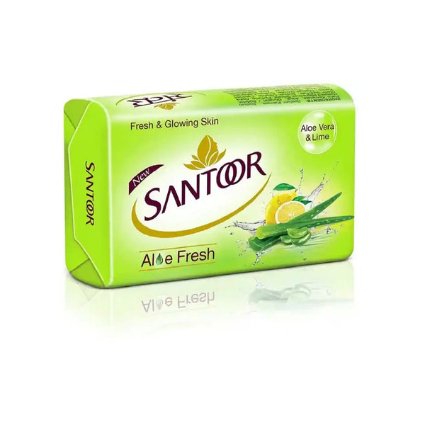 Santoor Aloevera Lime Soap 100g  PACK OF 4