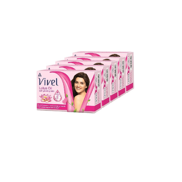 Vivel Lotus Soap 100gm  PACK OF 5