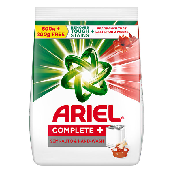 Ariel Complete Detergent Powder  500g 200g Free