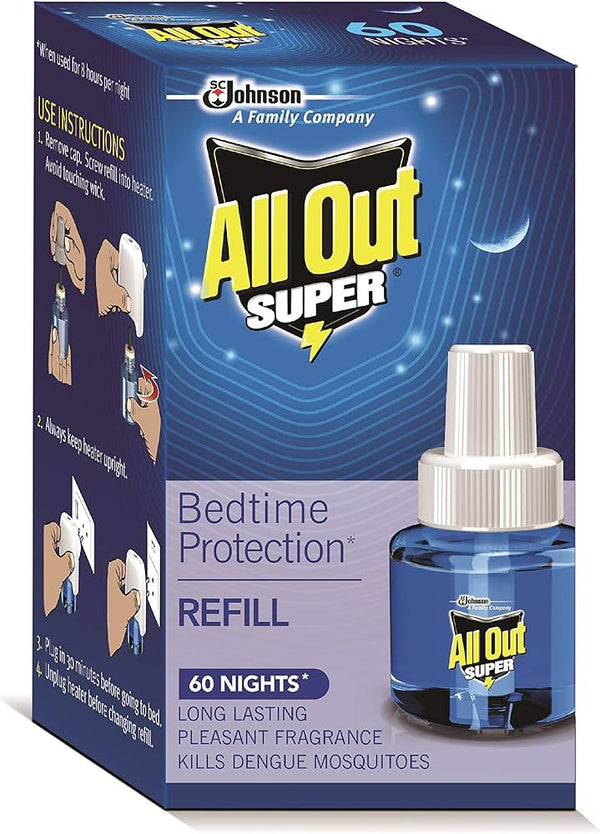 All Out Super Bedtime Protection 60 Nights Refill 45ml