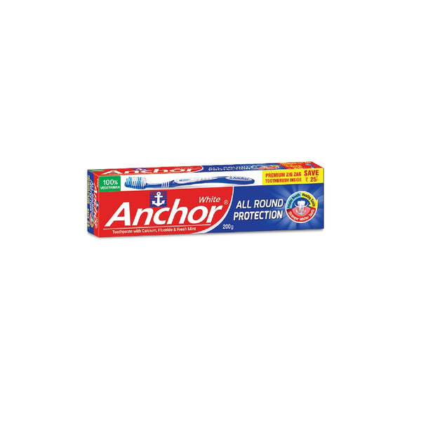Anchor All Round Protection White Toothpaste 200g