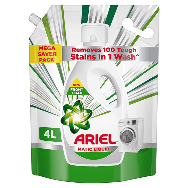Ariel Detergent Liquid Frontload Pouch 4Ltr