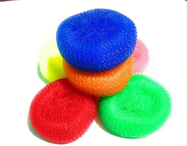 Plastic Scrubber Big Size  6 Pcs