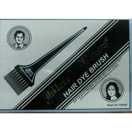 Hair Dai Brush Black Rose  12PCS