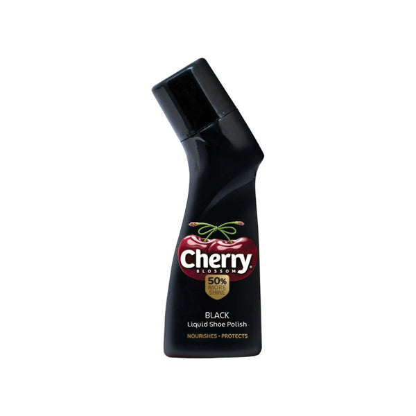 Cherry Shoe Polish Liquid Black 75ml