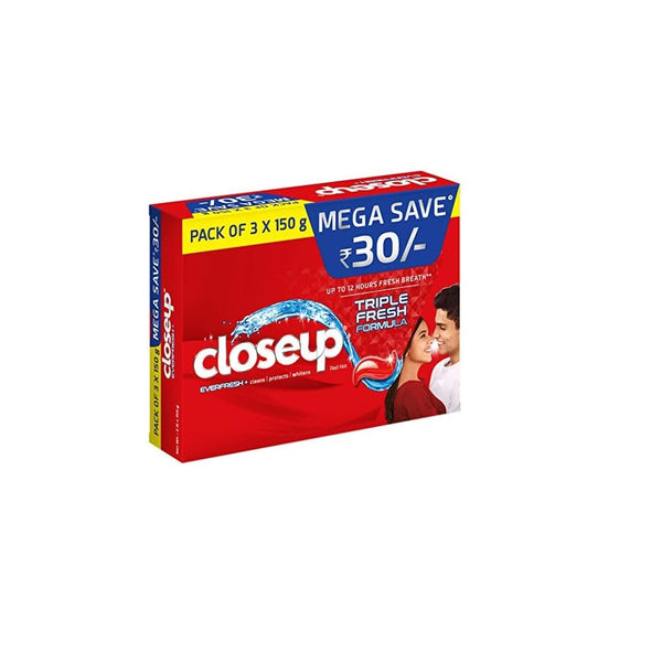 Closeup Everfresh Toothpaste 150g  PACK OF 3