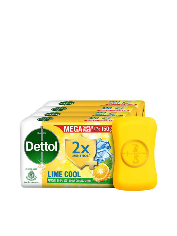 Dettol Lime Soap Bar 4X150g