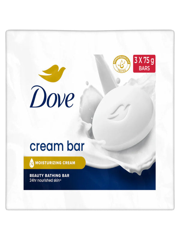 Dove Cream Beauty Bathing Bar 3X75g