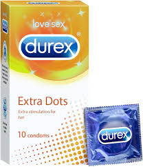 Durex Extra Dots Condoms  10Pcs