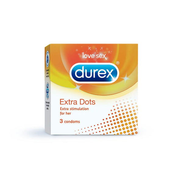 Durex Extra Dots Condoms  3Pcs