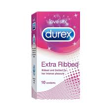 Durex Extra Ribbed Condoms  10Pcs