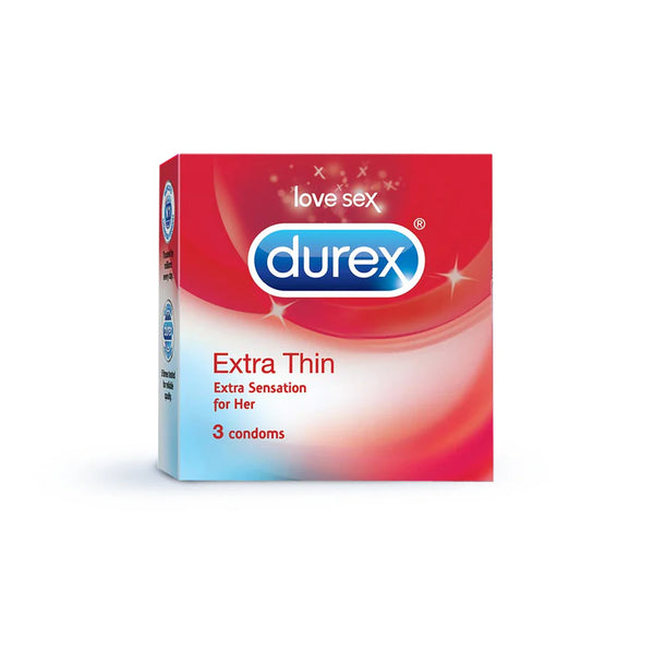 Durex Extra Thin Condoms  3Pcs