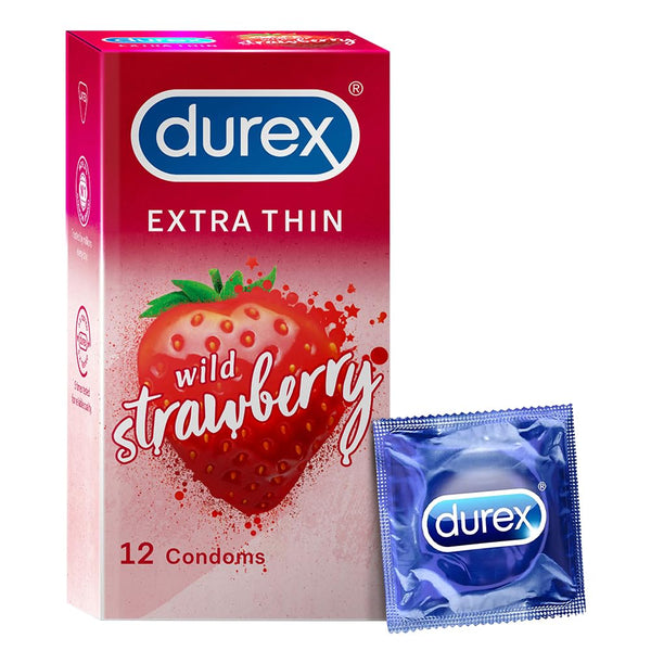 Durex Strawberry Condoms 12Pcs