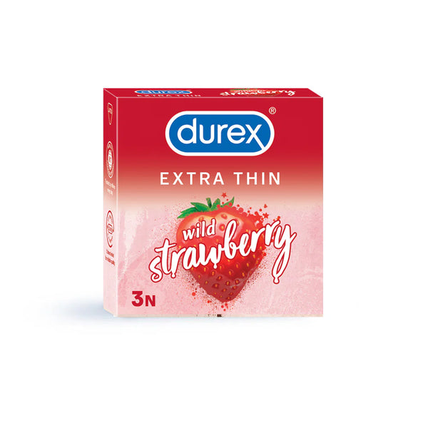 Durex Strawberry Condoms  3Pcs