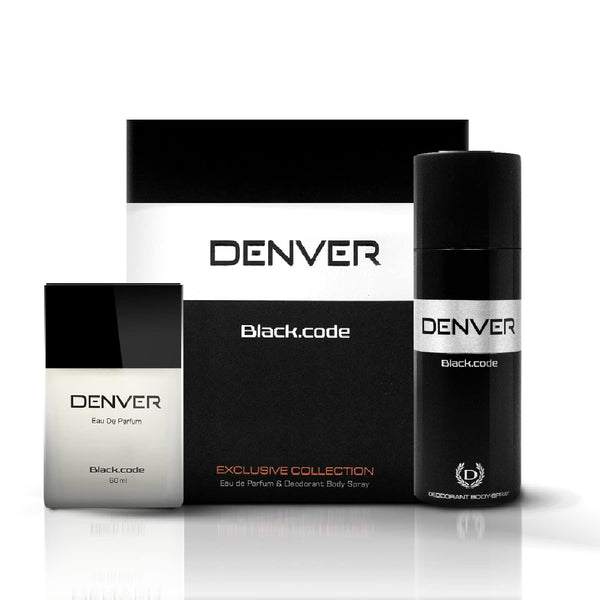 Denver Black Code Gift Set Perfume Deodarant