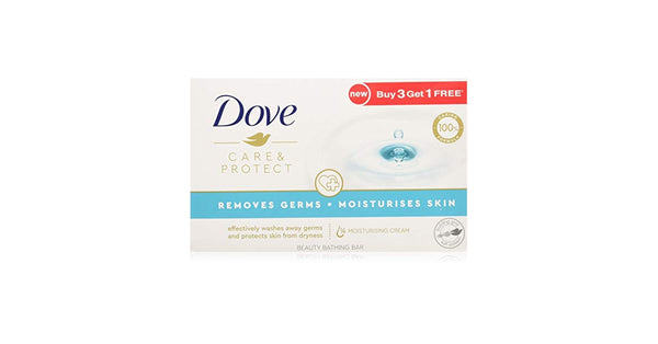 Dove Bathing Soap Care   Protect 100Gm  Pack of 3