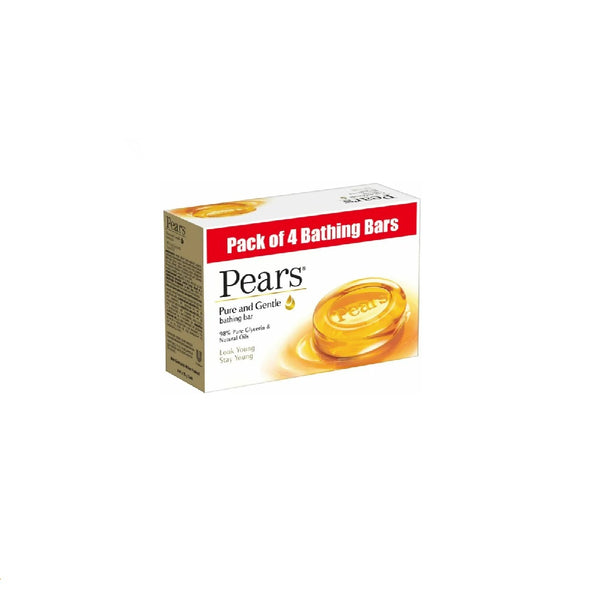 Pears Pure   Gentle Soap Bar Pack 4X75g