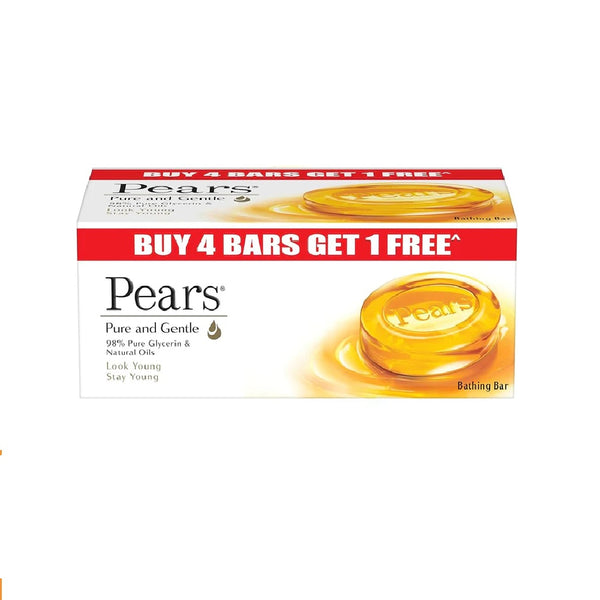 Pears Pure   Gentle Soap Bar Pack 5X125g