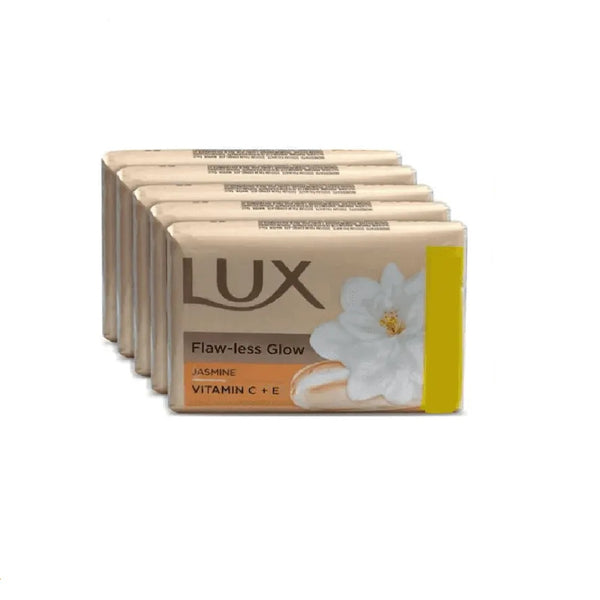 Lux Flaw less Glow Jasmine   Vitamin C E Beauty Soap Pack 5x100g