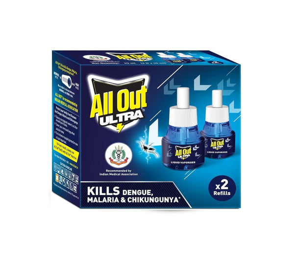 All Out Ultra Liquid Vaporizer Refill 45ml Pack of 2 pcs