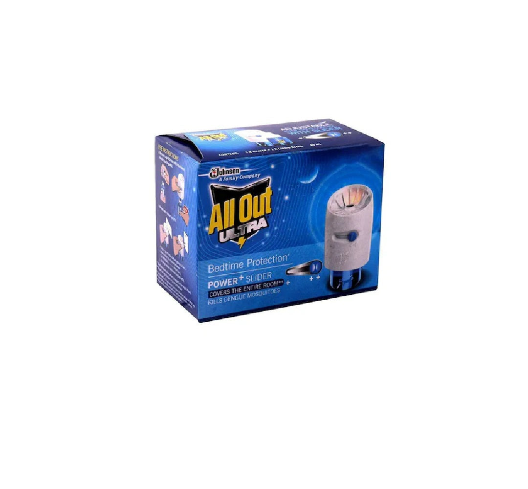 All Out Ultra Power Slider Mosquito Repellent Refill With Machine 45ml ...