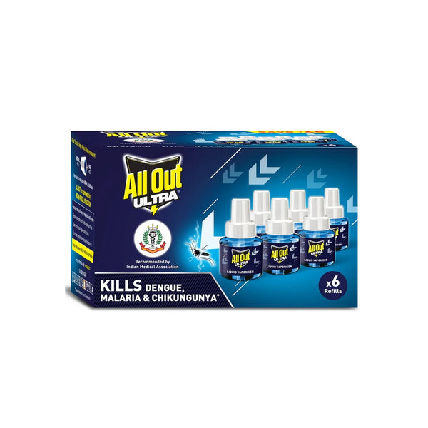All Out Ultra Liquid Vaporizer Refill 45ml Pack of 6 pcs
