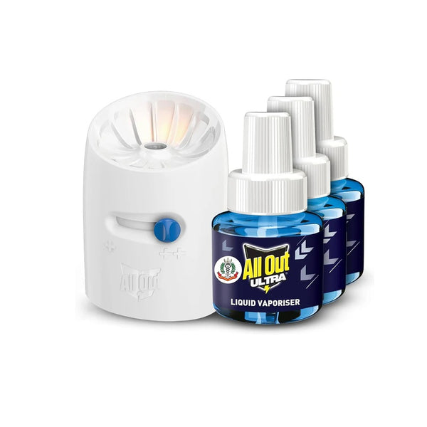 All Out Ultra Mosquito Repellant Combi Pack Machine   3 Refills