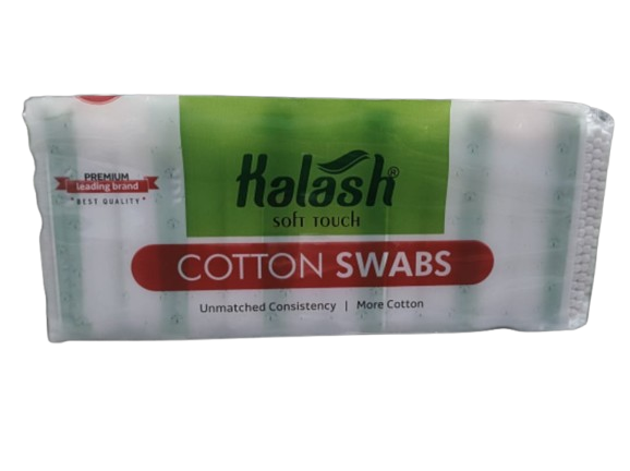 Kalash Bamboo Cotton Ear Buds 100 Count  PACK OF 12