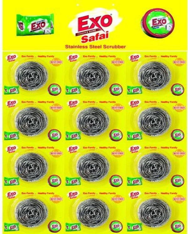 Exo Steel Scrubber  12PC