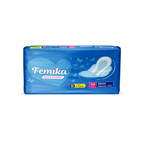 Femika Sanitary Pads Maxi Xxl Blue 20pcs
