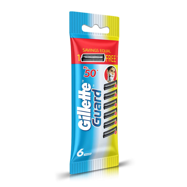 Gillette Guard Manual Shaving Razor Blades 6Pcs
