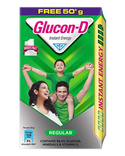 Glucon D Instant Energy Health Drink   Regular 450 g  Get 50 g Free