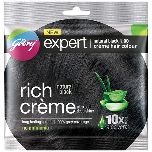 Godrej Expert Rich Creme Natural Black Hair Colour  1 0