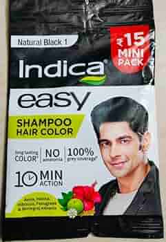 Indica Easy Shampoo Hair Color Natural Black