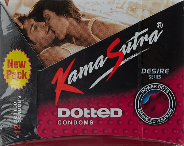 Kamasutra Dotted Condoms  12PC