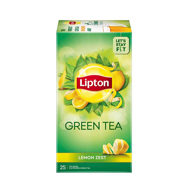 Lipton Lemon Zest Green Tea  25PC