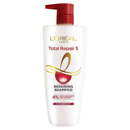 L Oreal Paris Total Repair 5 Shampoo 650ml  WHITE