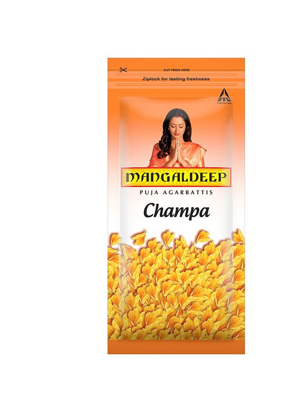 MANGALDEEP AGARBATTIS  12PC PACK  CHAMPA