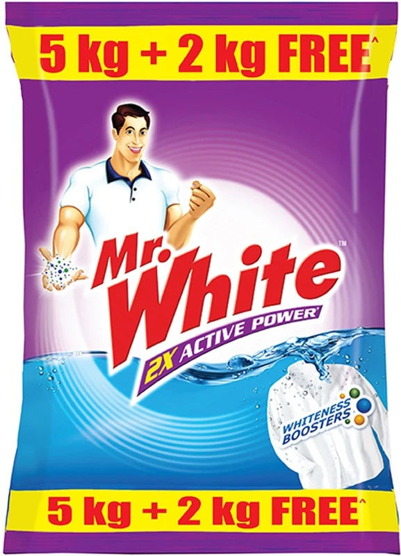 Mr White Detergent Powder  5 2kg