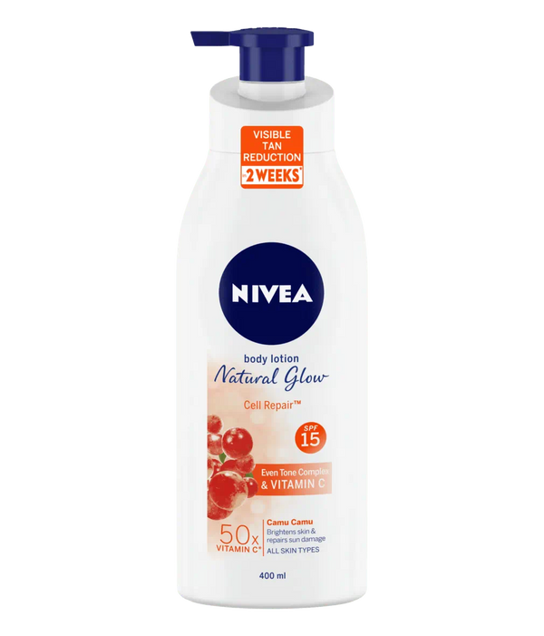 Nivea Natural Glow Cell Repair Spf 15 Body Lotion 400ml