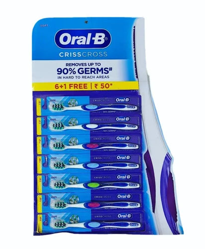 Oral B Criss Cross Toothbrush 50    6 1