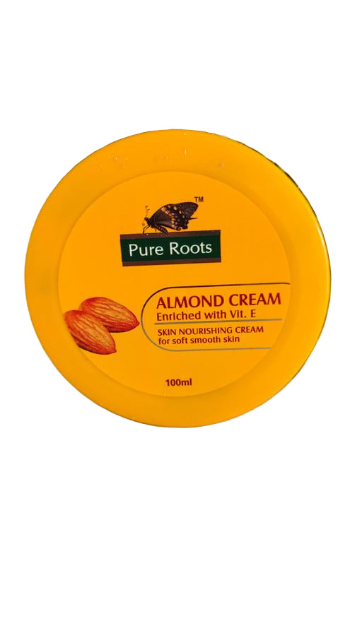 Pure Roots Almond and Honey Cream 100ml
