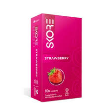 Skore Condoms 10Pc Strawberry