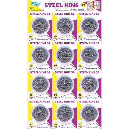 Steel King Dishwash Scrubber  12PC