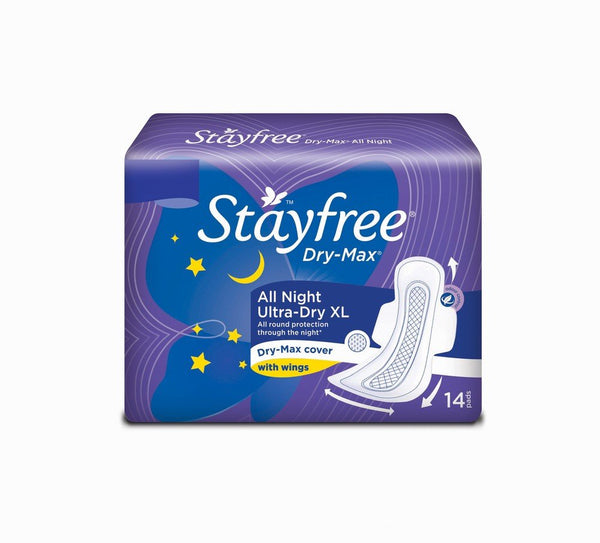 Stayfree Allnight Sanitary Pads XXL  14PCS