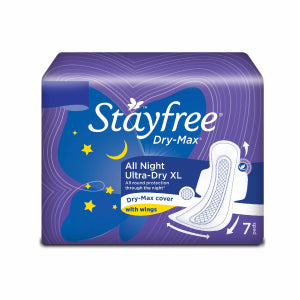 Stayfree Allnight Sanitary Pads XL  7PCS