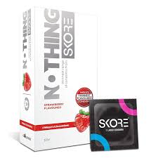 Skore Nothing Strawberry Condoms 10pc